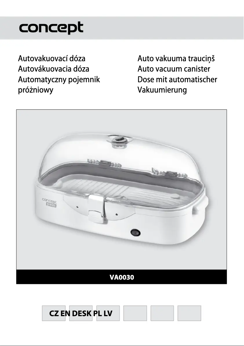 Page n°1 - Manuel utilisateur Concept VA-0030