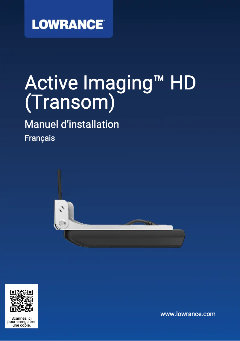 Image de la première page du manuel de l'appareil ActiveImaging HD