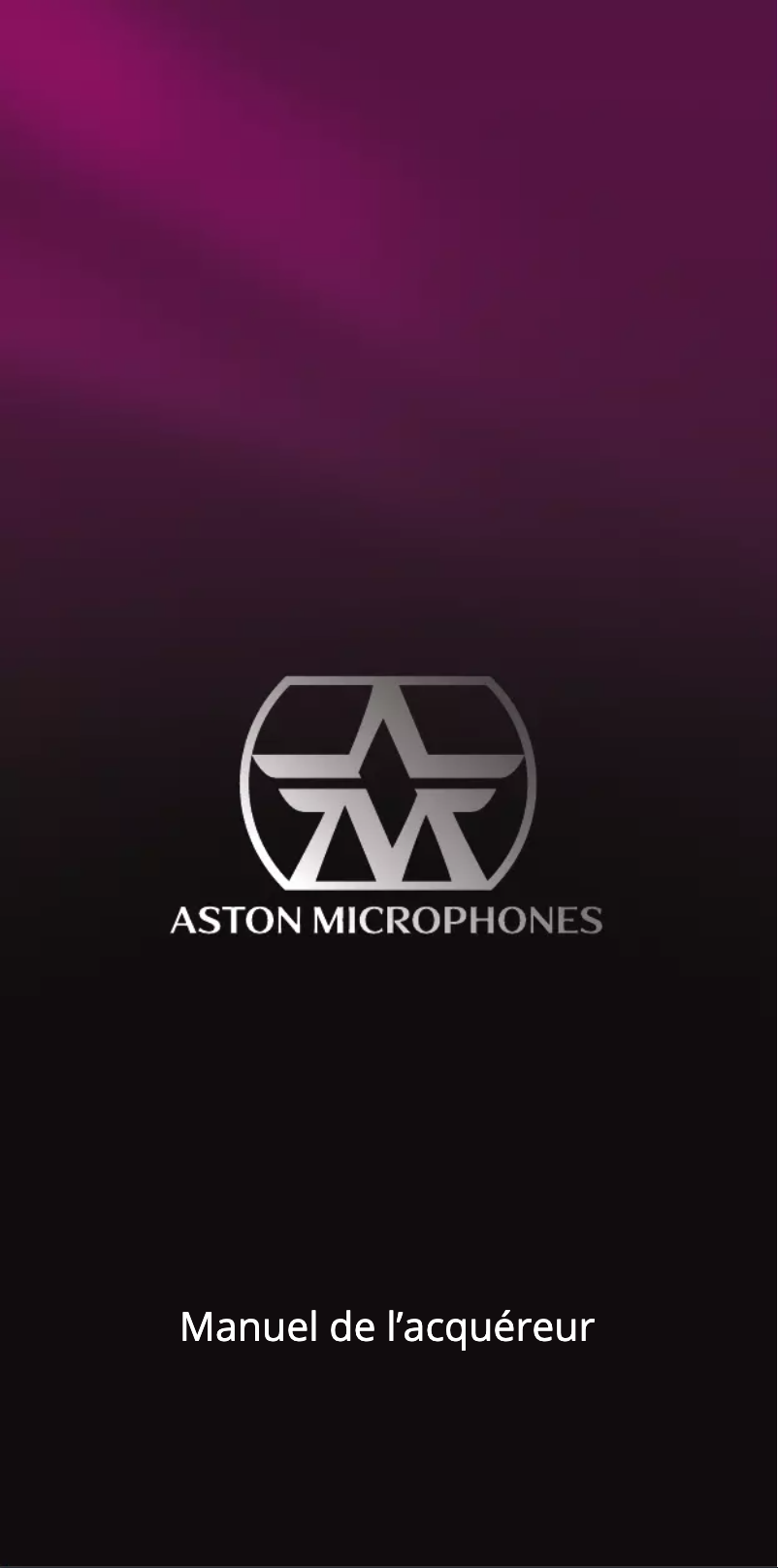 Image de la première page du manuel de l'appareil Spirit