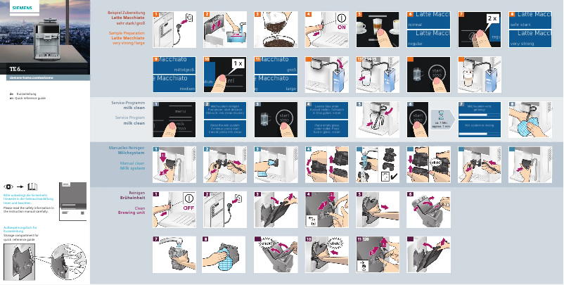 Page n°1 - Manuel utilisateur Siemens TE613209RW