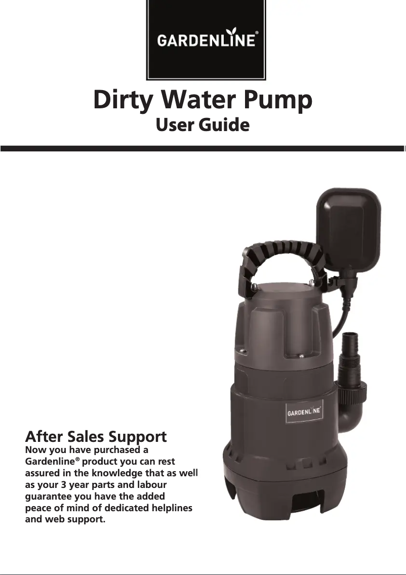 Page 1 de la notice Manuel utilisateur Gardenline BG-DP 7835