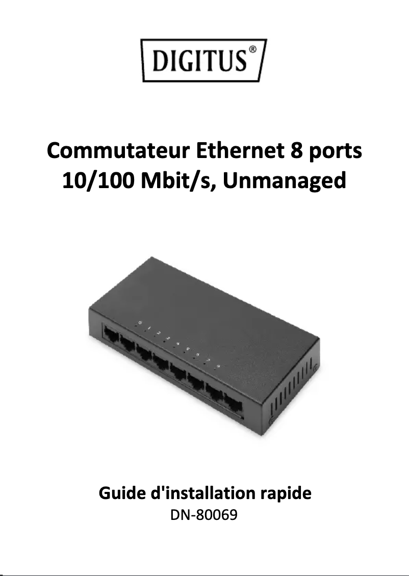 Page n°1 - Manuel utilisateur Digitus DN-80069