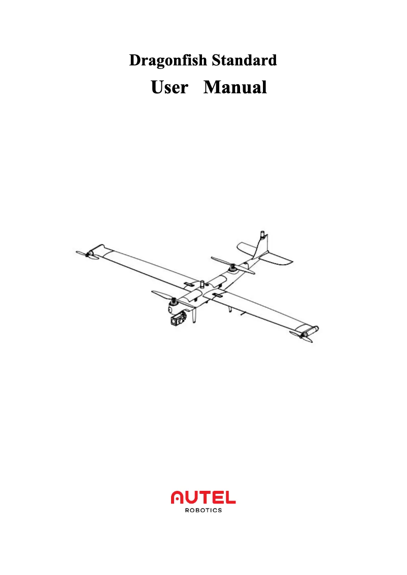 Image de la première page du manuel de l'appareil Dragonfish Standard