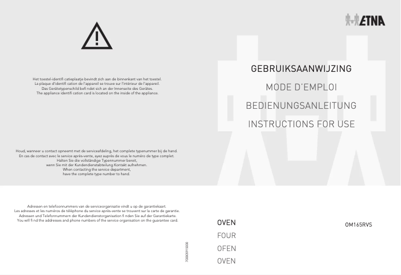 Página 1 del manual Manual de usuario Etna KVV754ZWA