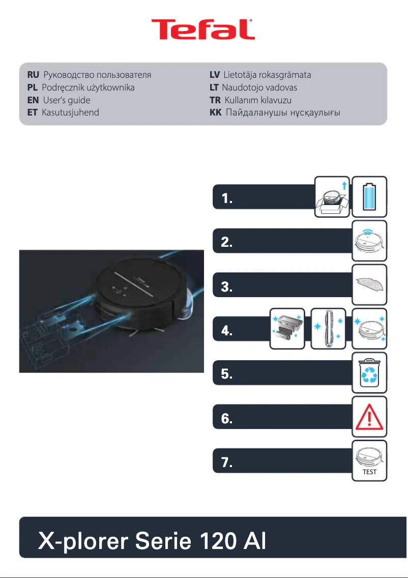 Page 1 de la notice Manuel utilisateur Tefal X-plorer Serie 120 AI RG7867