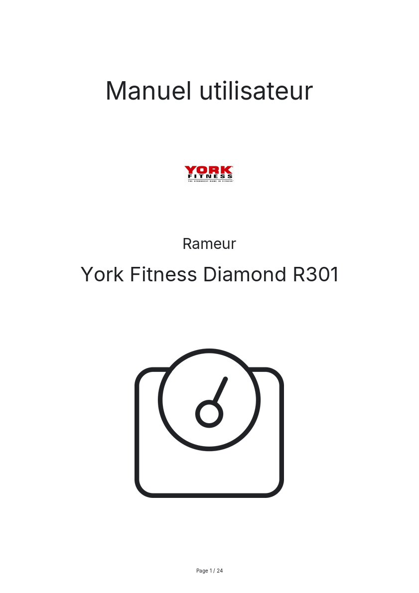 Image de la première page du manuel de l'appareil Diamond R301