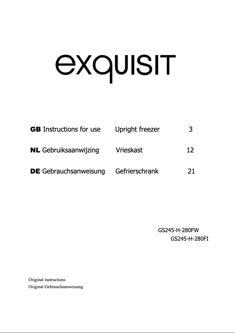 Imagen de la primera página del manual del dispositivo GS245-H-280FW