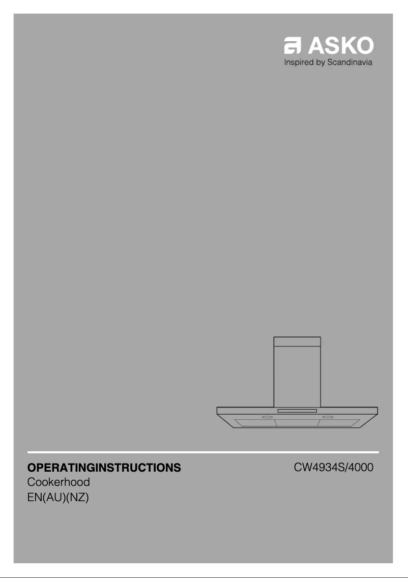 Image de la première page du manuel de l'appareil CW4934S