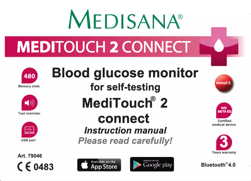 Page n°1 - Manuel utilisateur Medisana MediTouch 2 Connect Dual