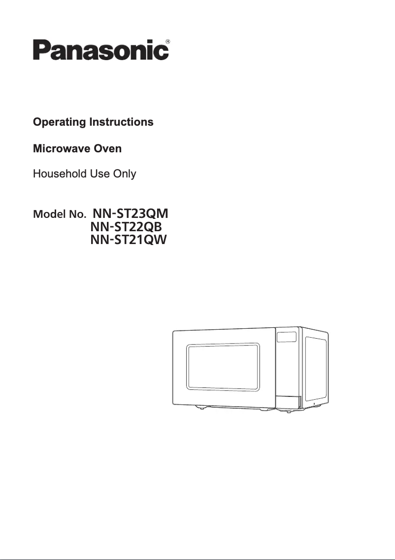 Page 1 de la notice Manuel utilisateur Panasonic NN-ST23QM