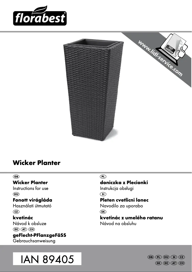 Page n°1 - Manuel utilisateur Florabest GP-1790