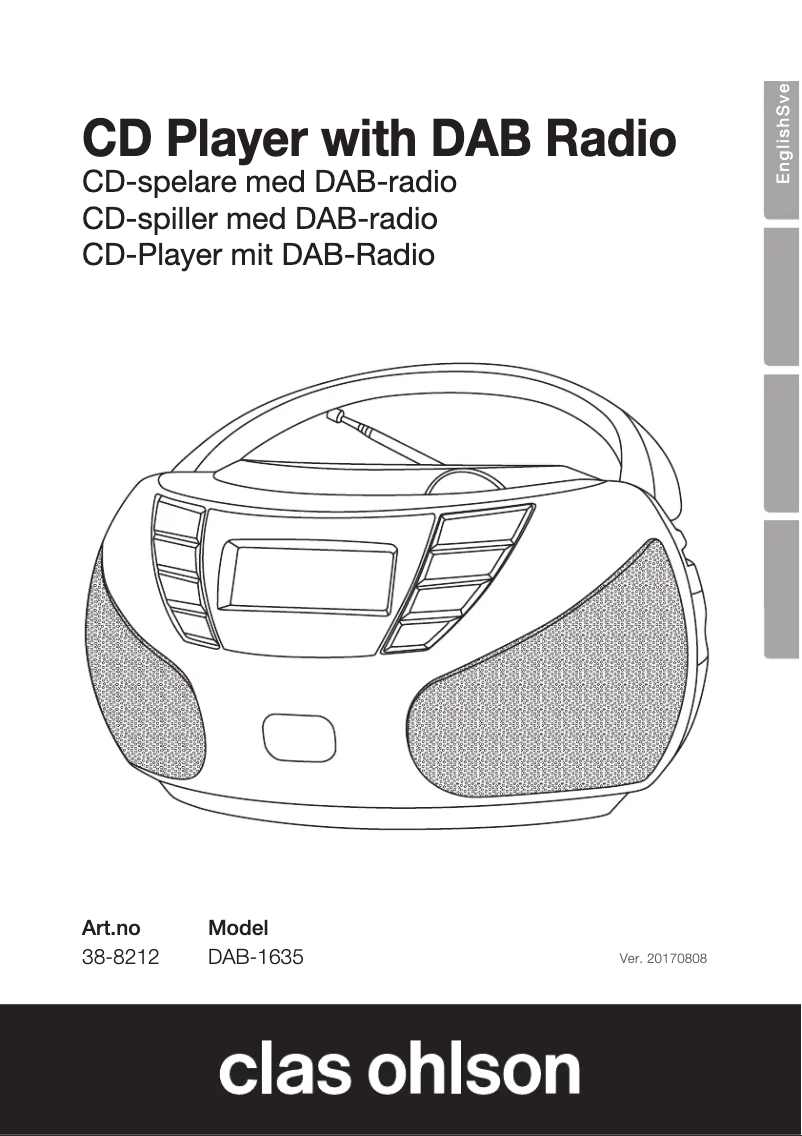 Image de la première page du manuel de l'appareil DAB-1635