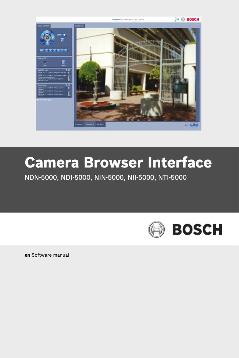 Page 1 de la notice Manuel utilisateur Bosch FLEXIDOME IP indoor 5000