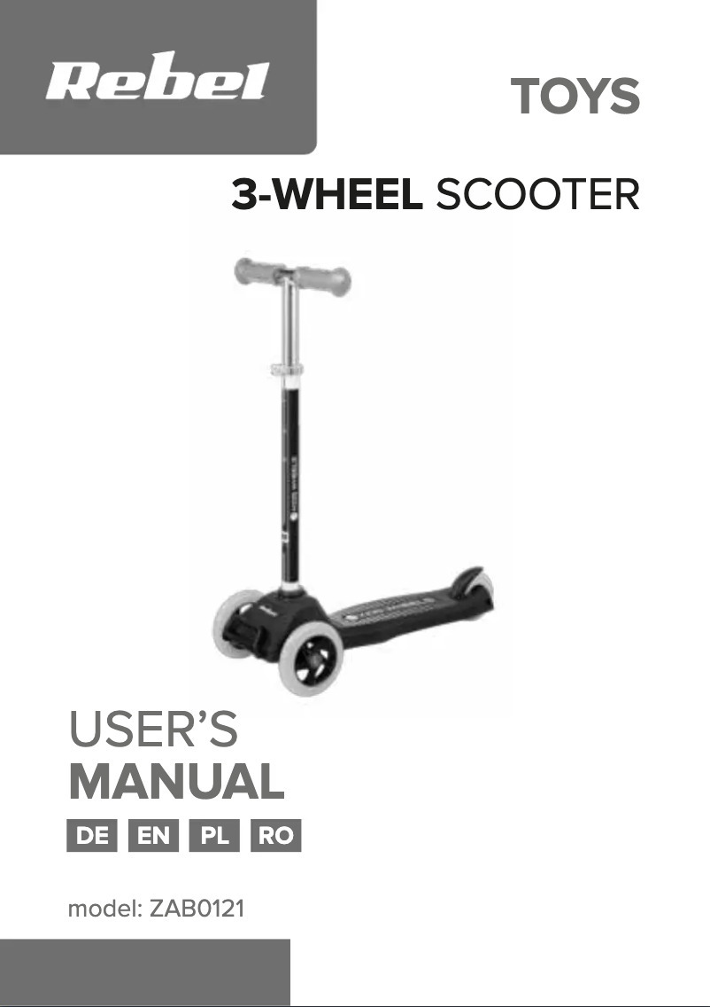 Image de la première page du manuel de l'appareil ZAB0121