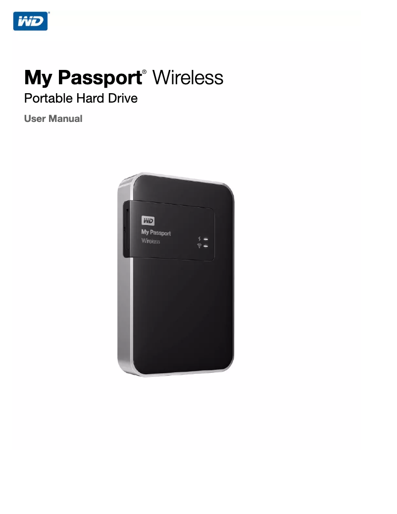 Image de la première page du manuel de l'appareil My Passport Wireless