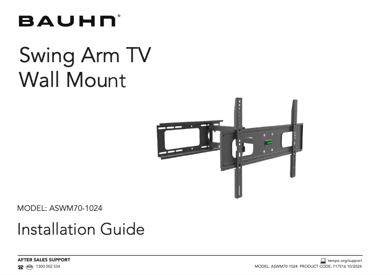 Page 1 de la notice Manuel utilisateur Bauhn ASWM70-1024