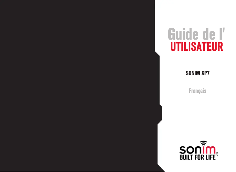 Page 1 de la notice Manuel utilisateur Sonim XP7