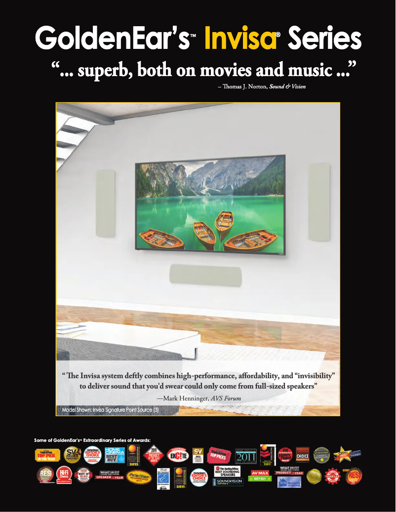 Page n°1 - Brochure GoldenEar Invisa SPS