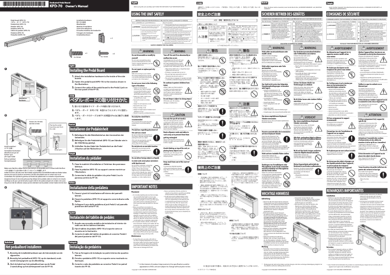 Página 1 del manual Manual de usuario Roland KPD-70