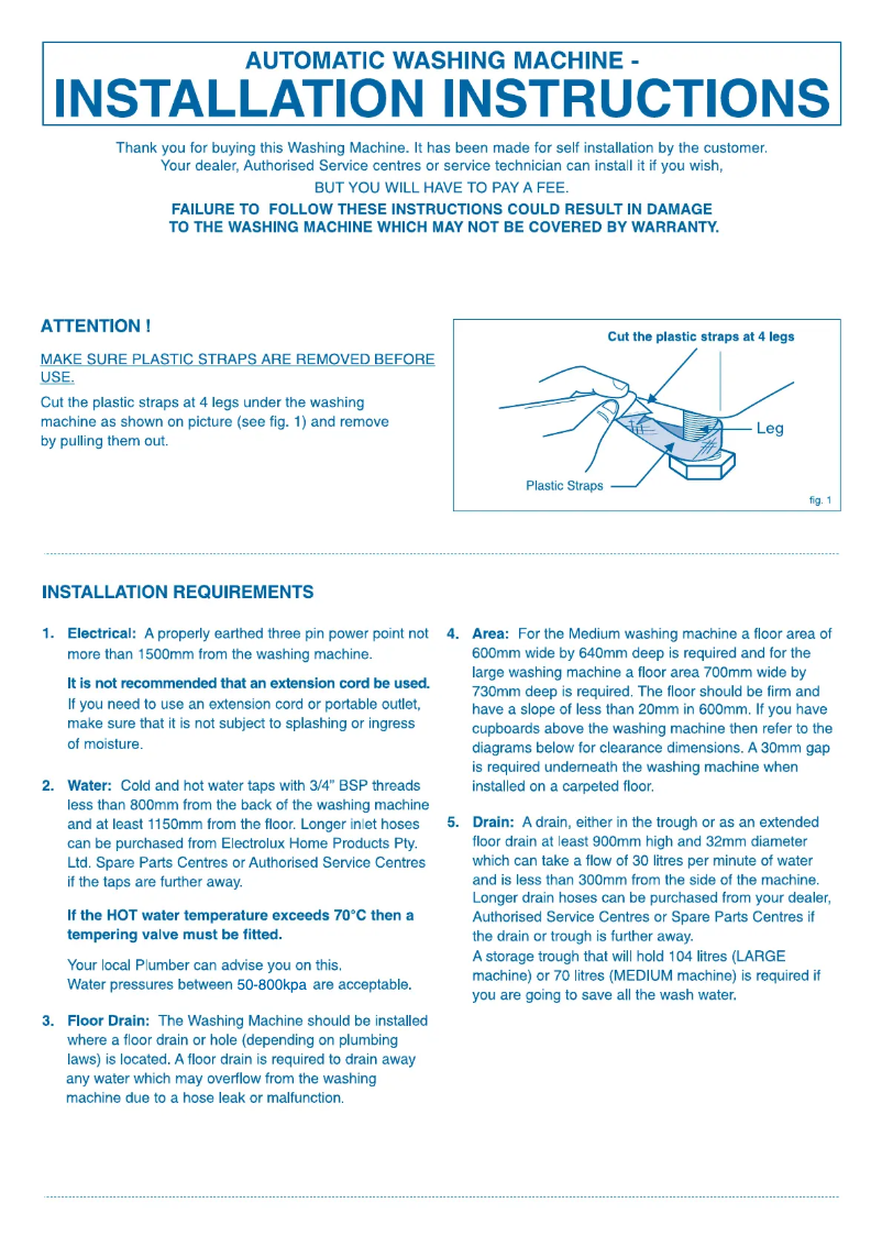 Page n°1 - Guide d'installation Simpson SWT754