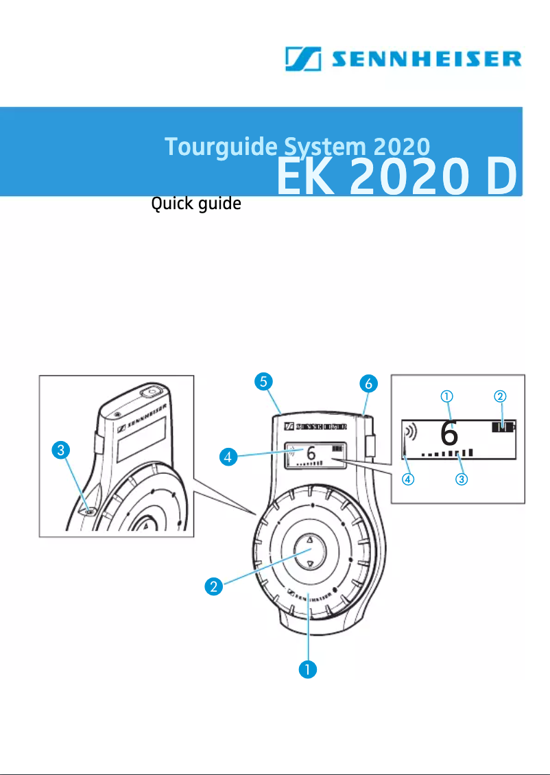 Image de la première page du manuel de l'appareil EK 2020 D
