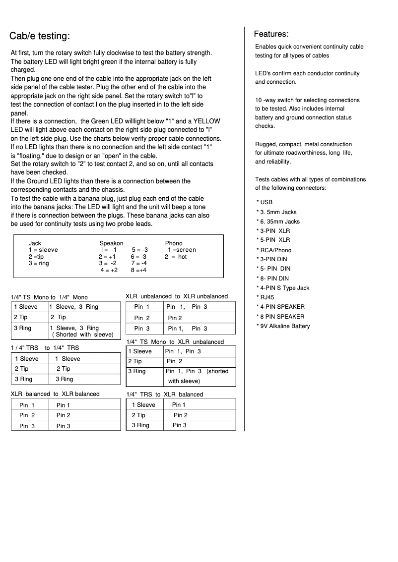 Page 1 de la notice Manuel utilisateur Pyle PCT-40