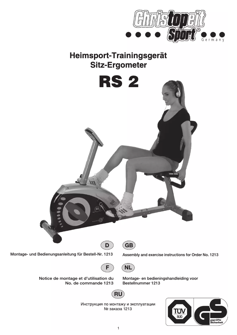 Page 1 of the manual User Manual Christopeit RS 2