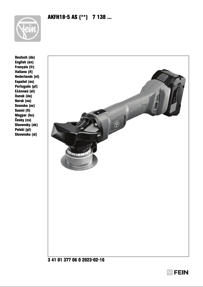 Image de la première page du manuel de l'appareil AKFH 18-5 AS