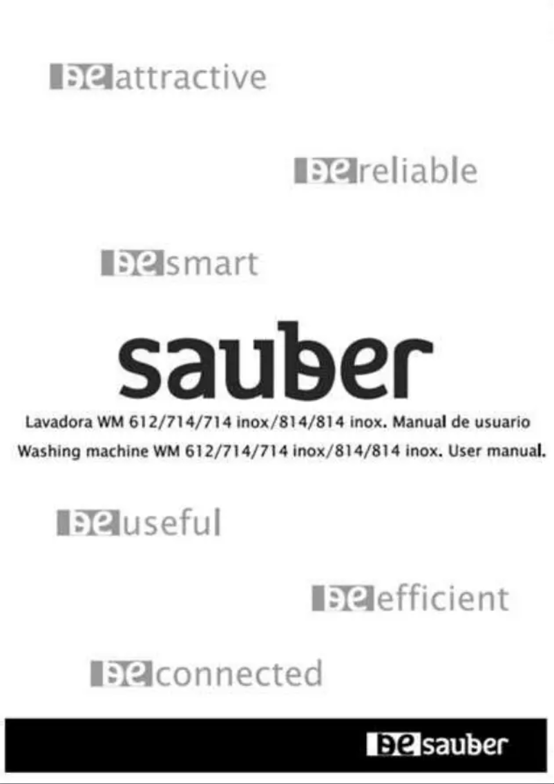 Page 1 de la notice Manuel utilisateur Sauber WM714