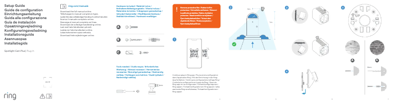 Page 1 de la notice Manuel utilisateur Ring Spotlight Cam Plus Plug-in
