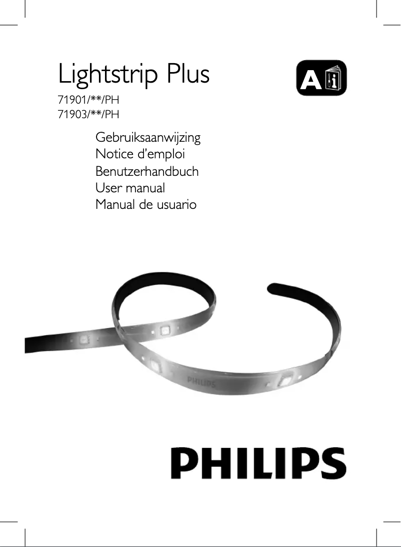 Page 1 de la notice Manuel utilisateur Philips Hue Lightstrip Plus