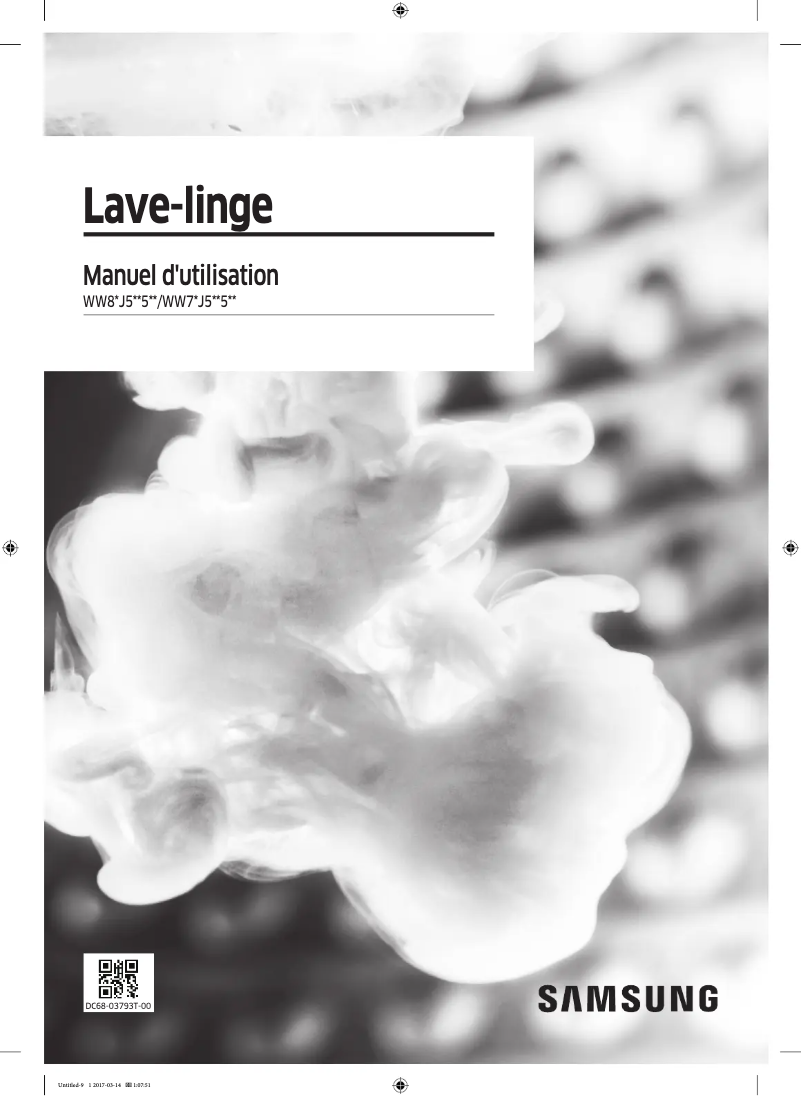 Page 1 de la notice Manuel utilisateur Samsung WW70J5555FW