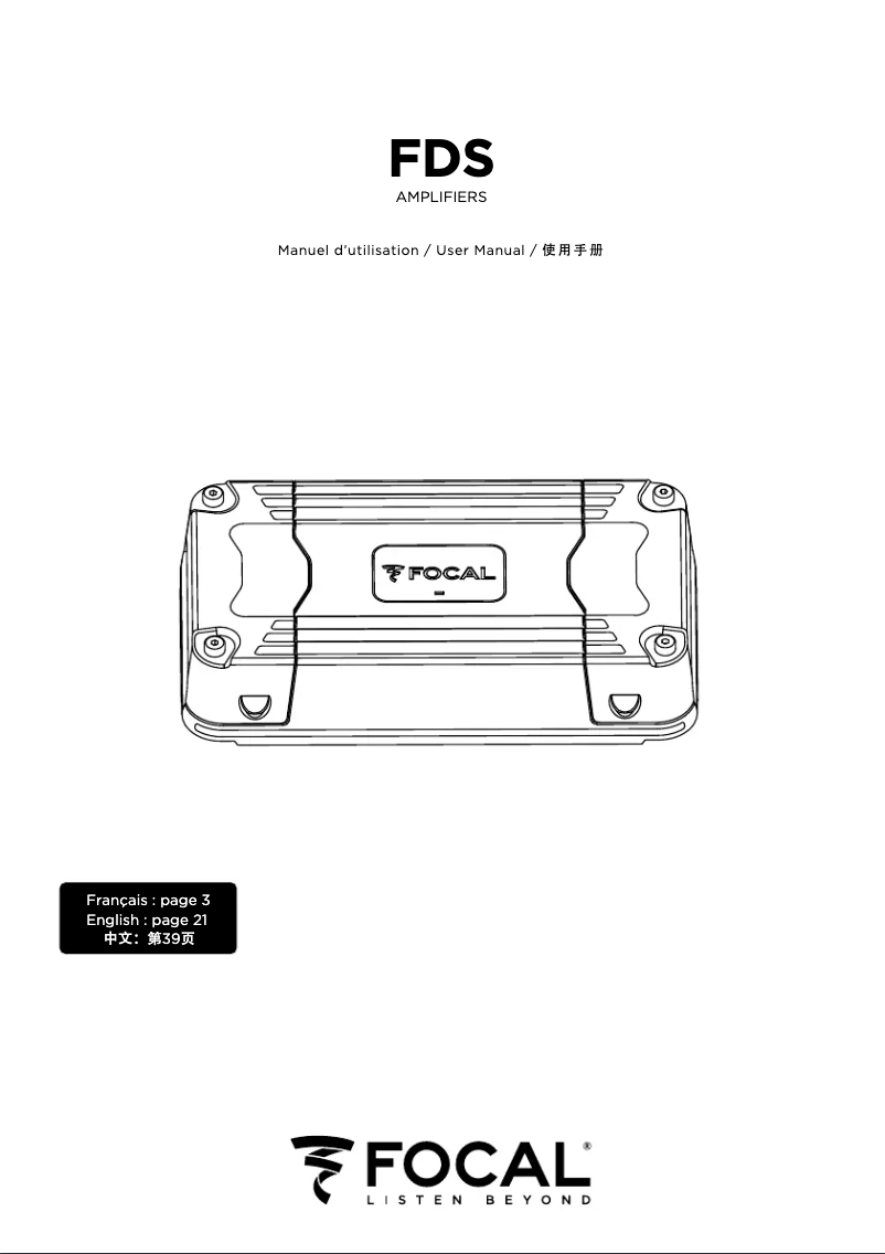 Page n°1 - Manuel utilisateur Focal FD 4.350