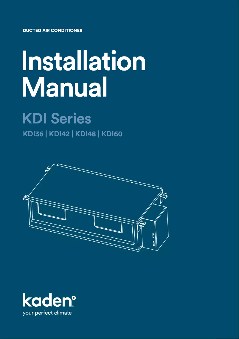 Page 1 de la notice Manuel utilisateur Kaden KDI48