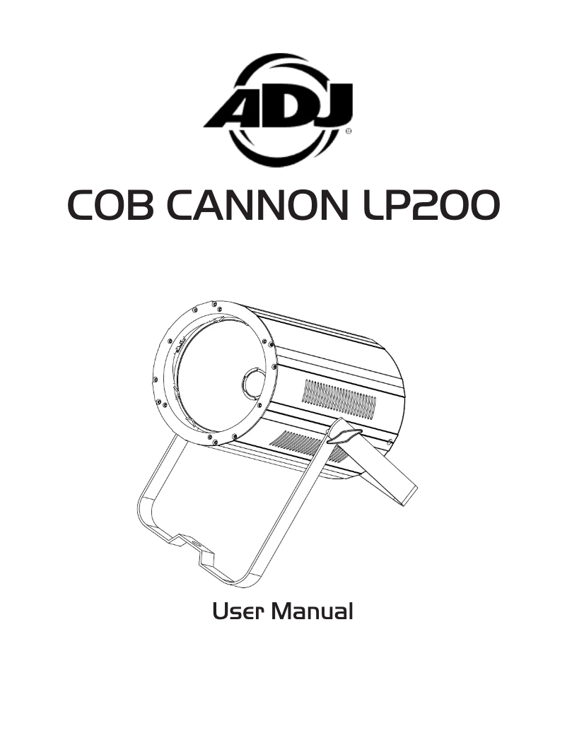 Page n°1 - Manuel utilisateur American DJ COB Cannon LP200
