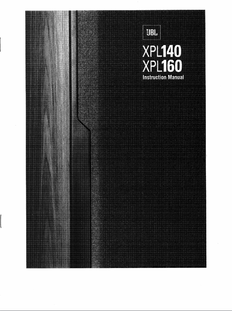 Page n°1 - Manuel utilisateur JBL XPL160
