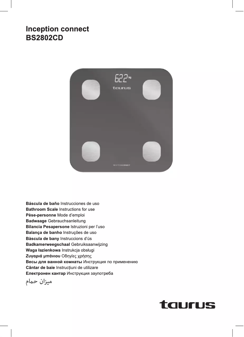 Page n°1 - Manuel utilisateur Taurus Inception Connect BS2802CD