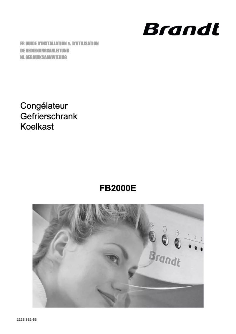 Page n°1 - Manuel utilisateur Brandt FB200