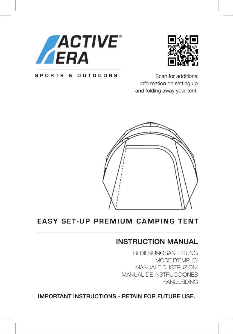 Page 1 de la notice Manuel utilisateur Active Era PT-06