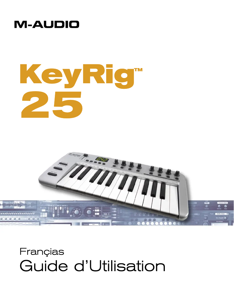 Page 1 de la notice Manuel utilisateur M-Audio KeyRig 25