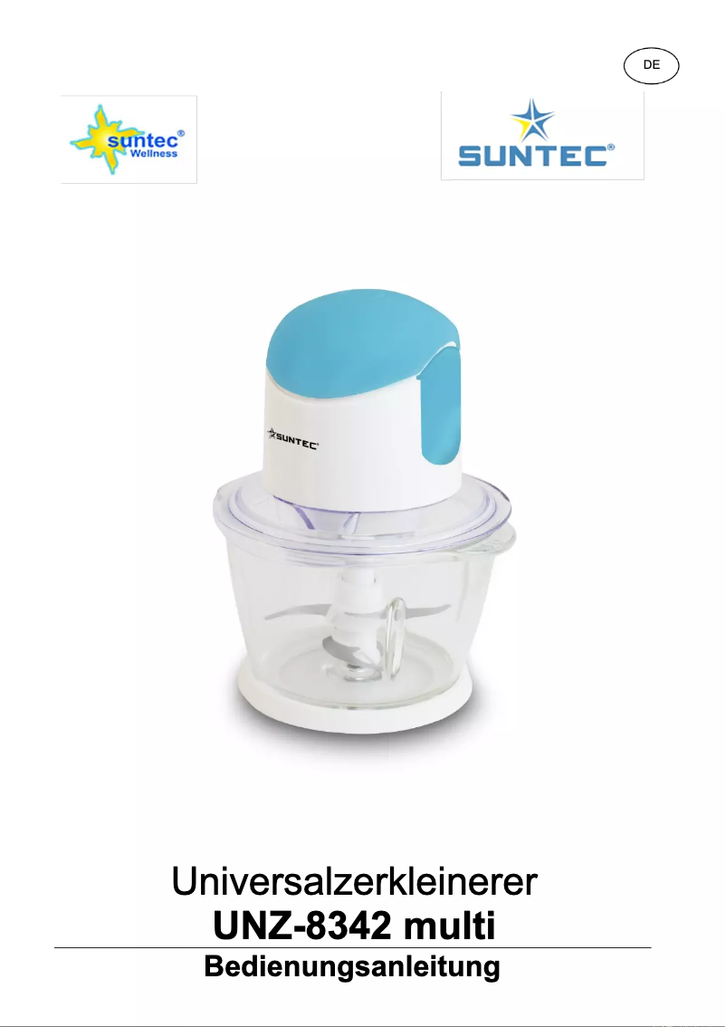Page n°1 - Manuel utilisateur Suntec UNZ-8342 Multi