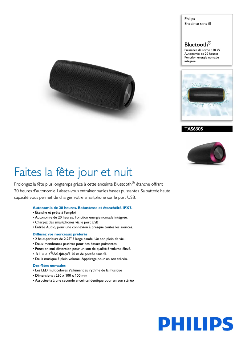 Image de la première page du manuel de l'appareil 6000 series TAS6305