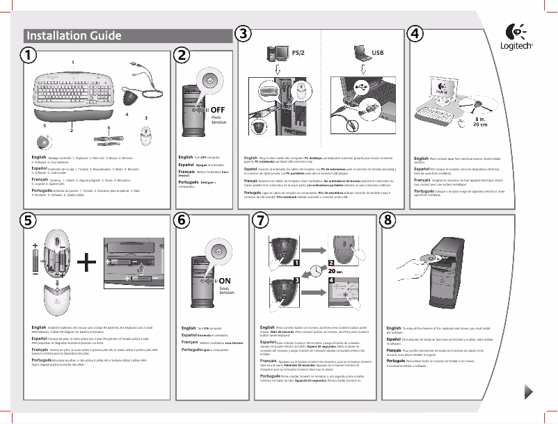 Page n°1 - Manuel utilisateur Logitech EX 110
