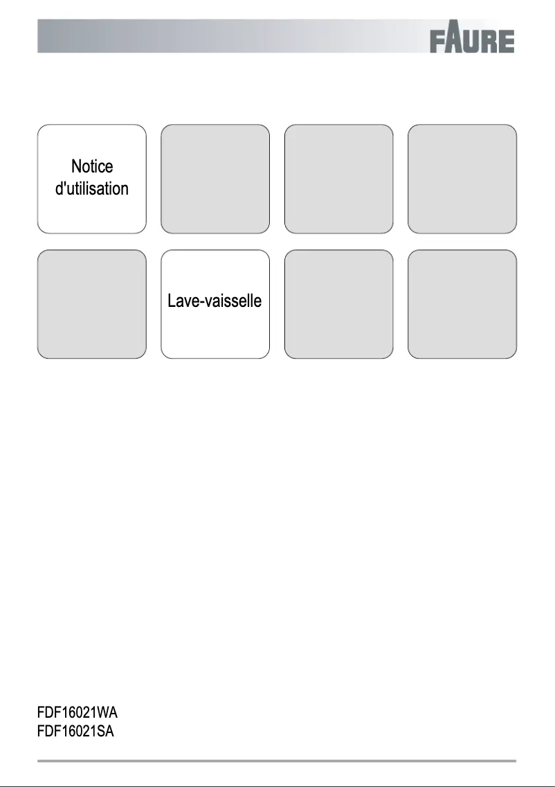 Page 1 de la notice Manuel utilisateur Faure FDF16021SA