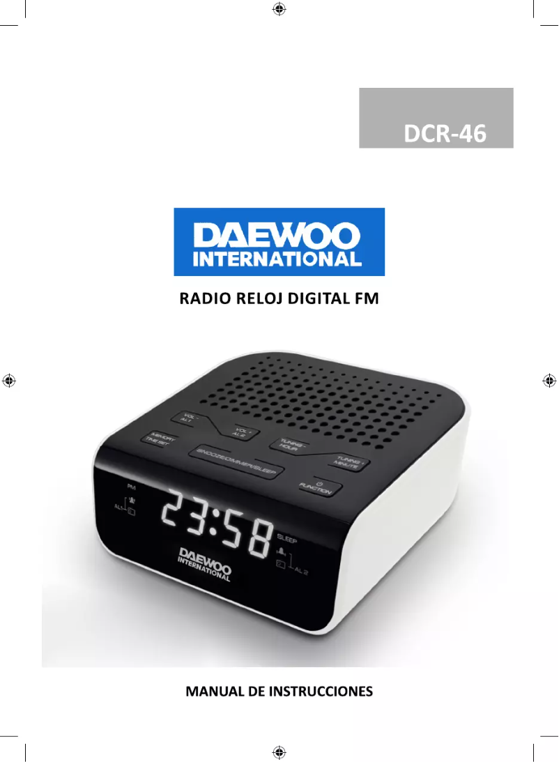 Page n°1 - Manuel utilisateur Daewoo DCR-46