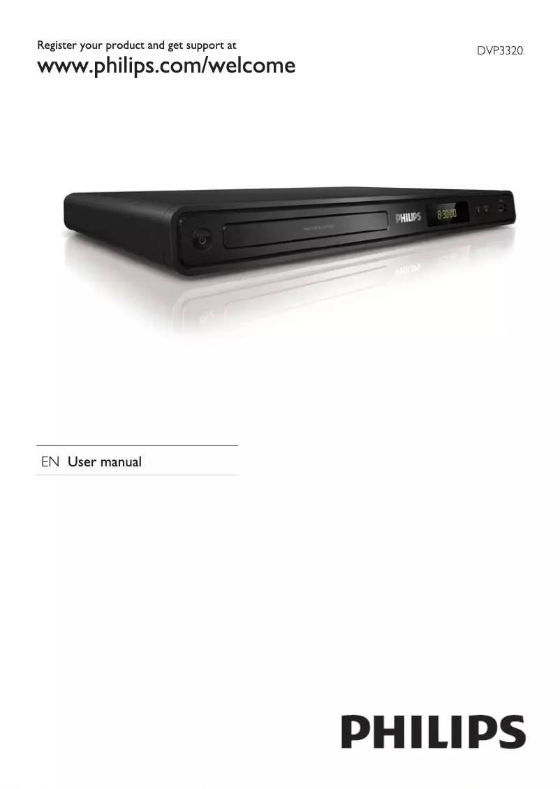 Page n°1 - Manuel utilisateur Philips DVP3320