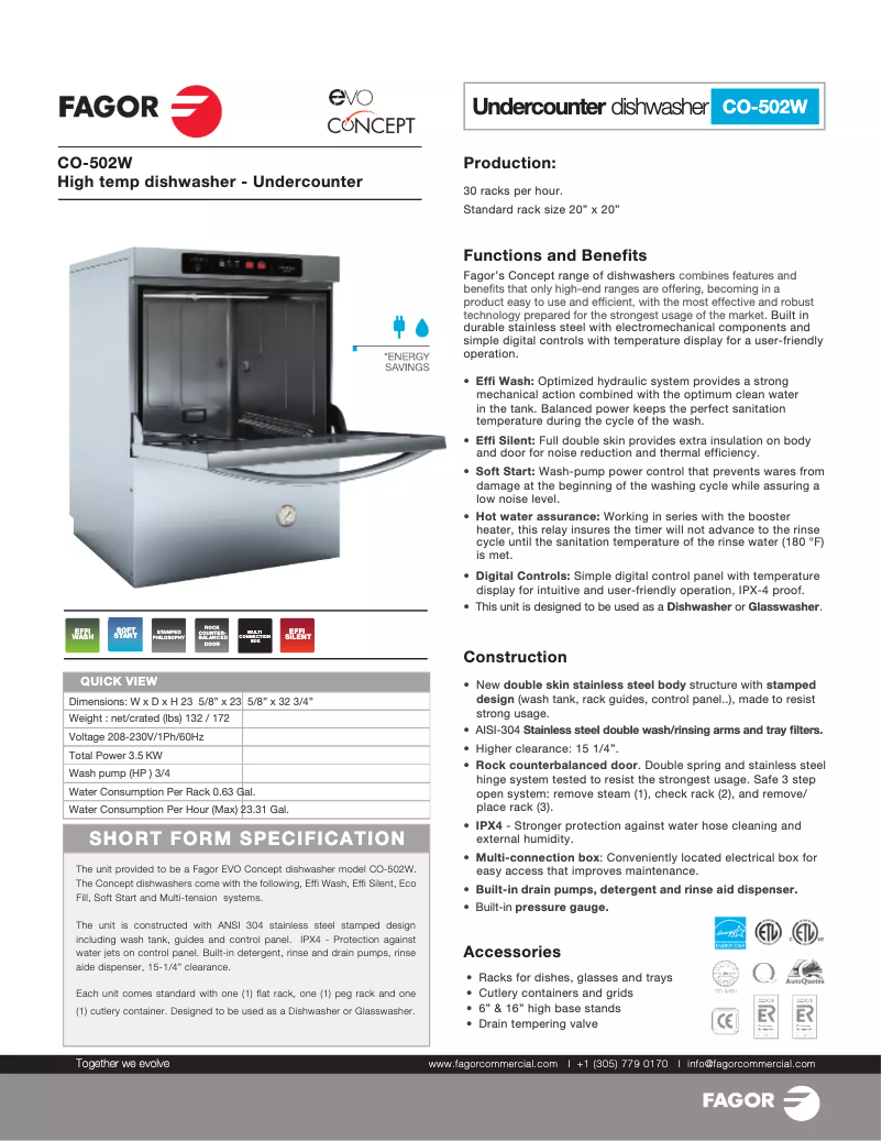 Imagen de la primera página del manual del dispositivo CO-502W