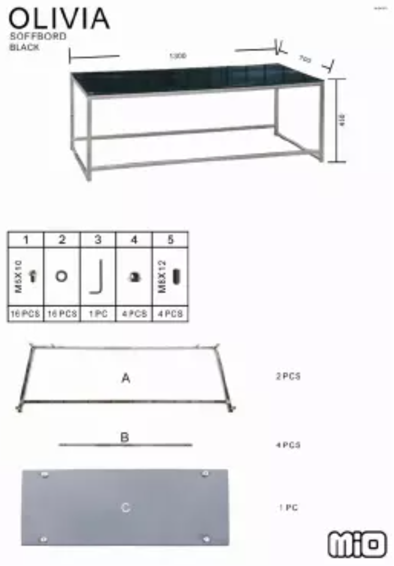 Page 1 de la notice Manuel utilisateur Mio Olivia