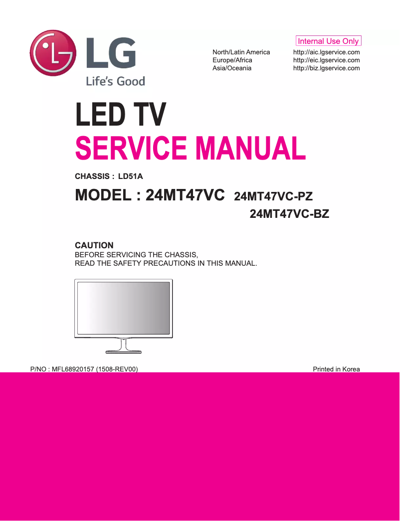 Página 1 del manual Manual de usuario LG 24MT47VC