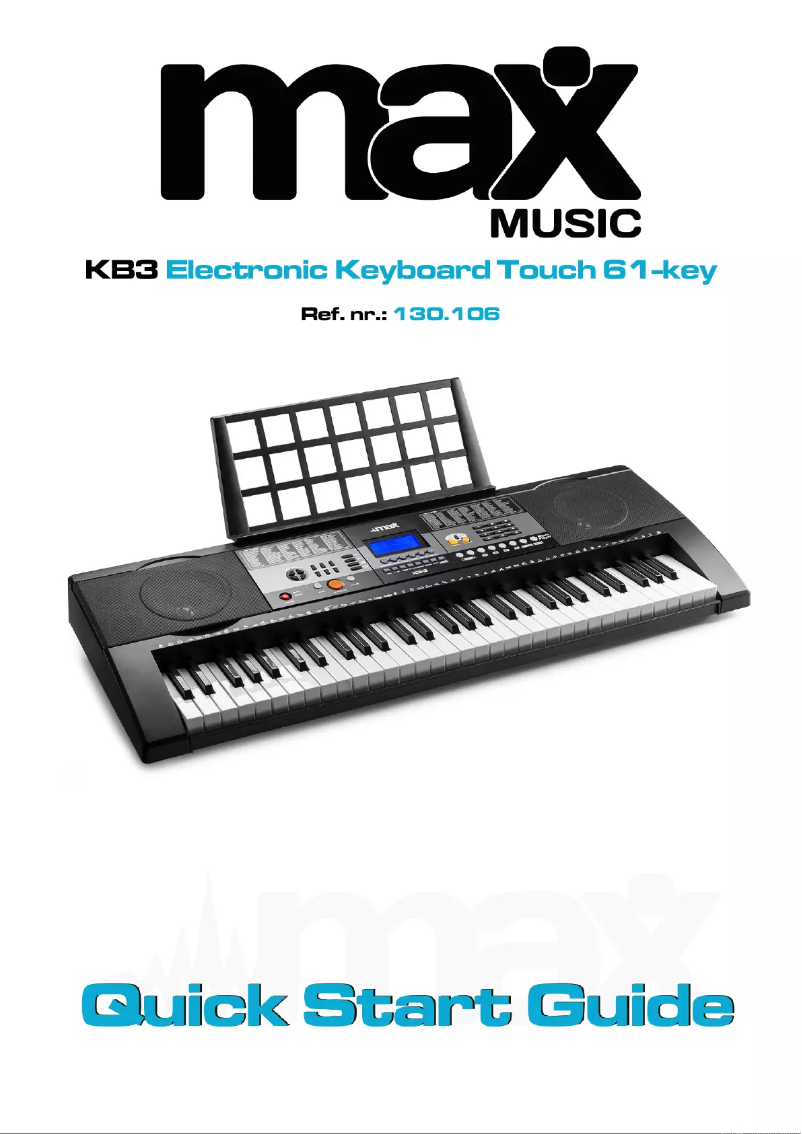 Page n°1 - Guide de démarrage rapide MAX KB3